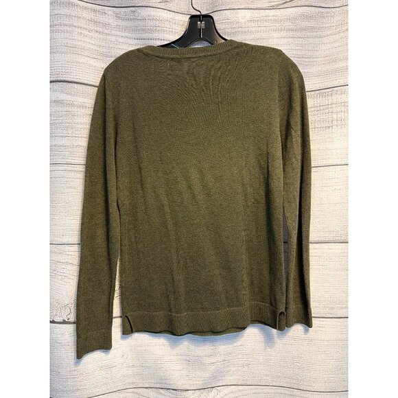 The Line Olive Green Cotton/Silk Sweater Size S - Picture 4 of 5